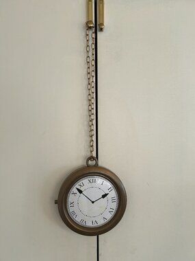 Large Plastic Clock on Chain